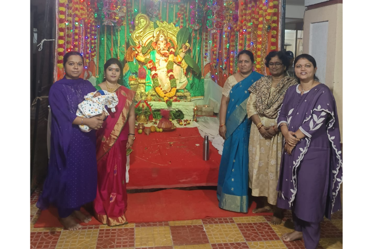 భక్తిశ్రద్ధలతో గణనాథుడి పూజ.. సందడిగా స్వాగత్‌ డిలైట్‌ అపార్ట్‌మెంట్స్!